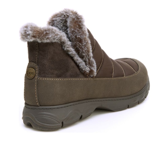 JAMBU Granite Faux Fur Lined Boot, Brown, New - Picture 5 of 5